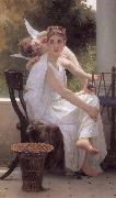 Adolphe William Bouguereau Work Interrupted (mk26) oil painting picture wholesale